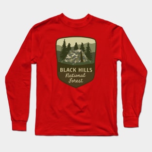 Black Hills National Forest Camping Badge Long Sleeve T-Shirt